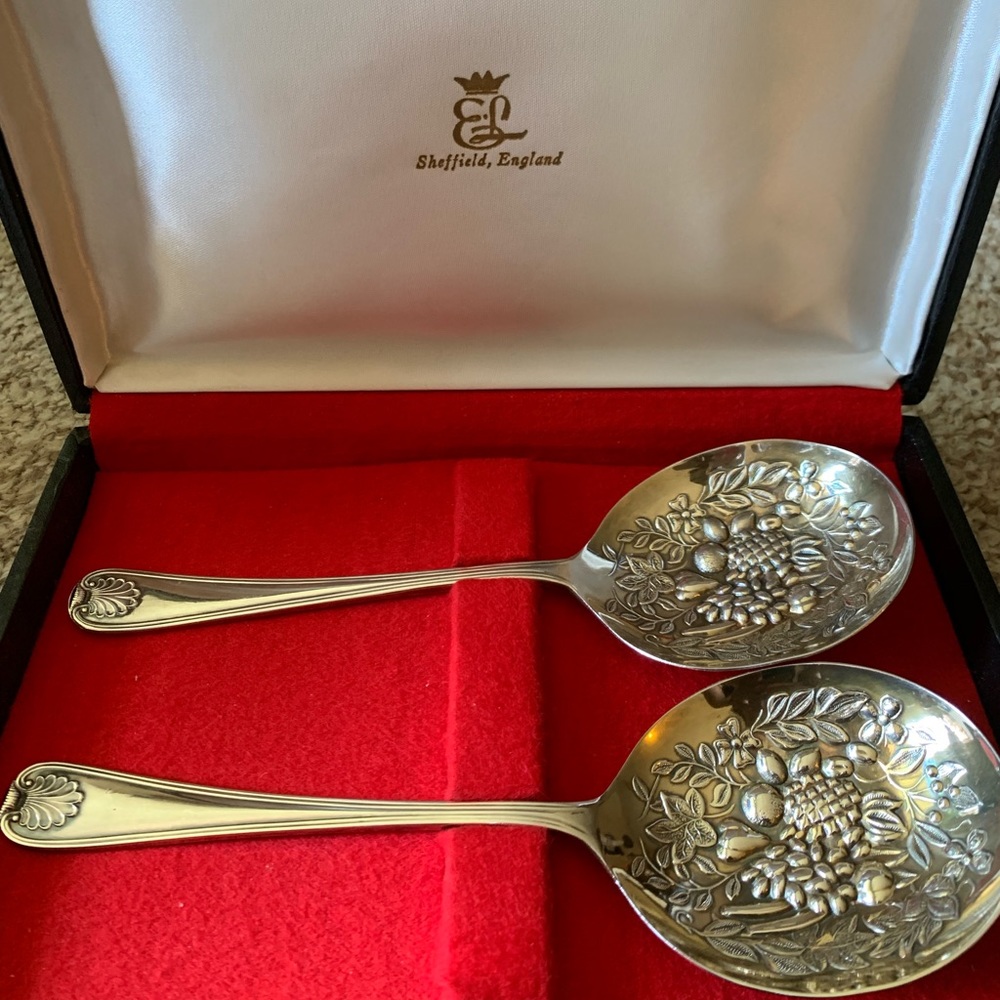 Sheffield England Silver Plated Spoons